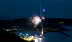 Halloween Fireworks. Photograph Tom McDonnell.