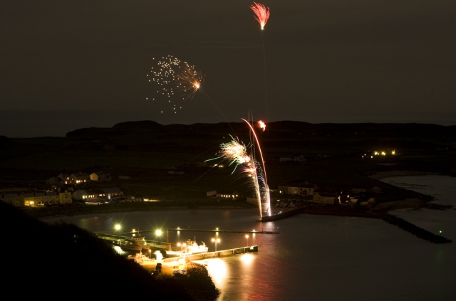 Halloween Fireworks. Photograph Tom McDonnell.